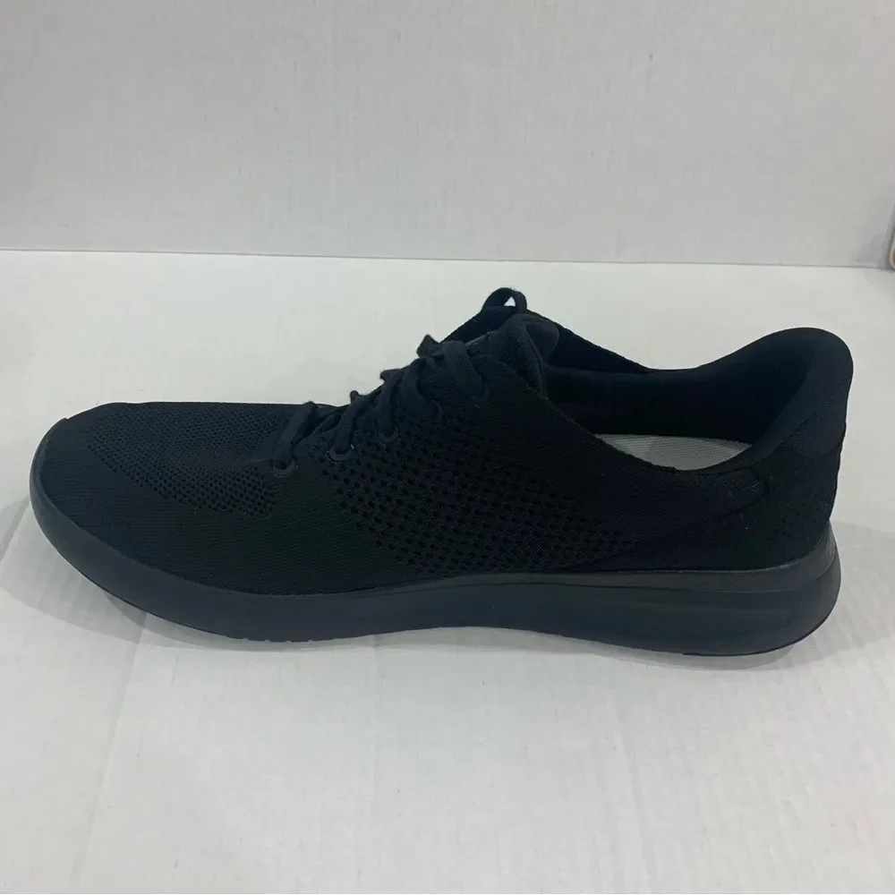 Kizik Lima Men Size 14 W 15.5 Wide Knit Hands Free Lace Up Black Sneakers Shoes